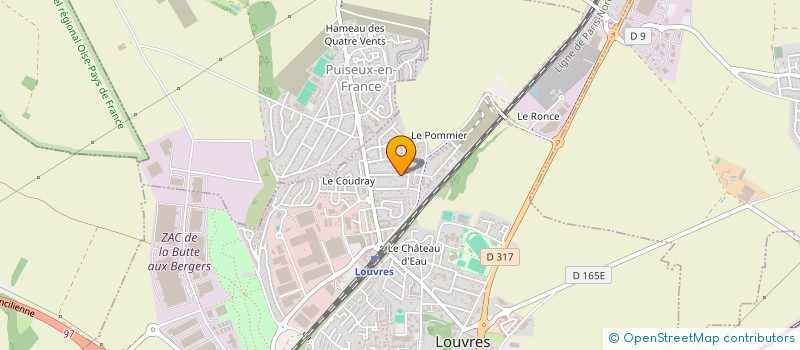 localisation de l'entreprise LES VANILLES  LOUVRES