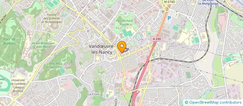 localisation de l'entreprise LES VANNEAUX  VANDUVRE-LES-NANCY