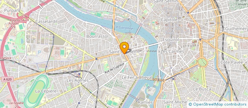 localisation de l'entreprise LES VANNIERS  TOULOUSE