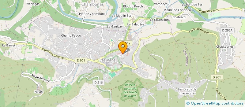 localisation de l'entreprise LES VANS-EXPERTS  LES VANS