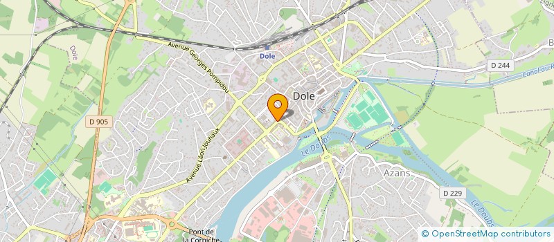 localisation de l'entreprise LES VAPEAUTEURS 39100 à DOLE