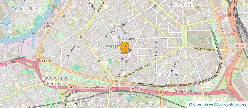 localisation de l'entreprise LES VAPOREUSES à LILLE