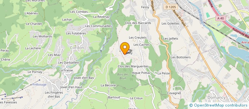 localisation de l'entreprise LES VARDACHES DU MONT-BLANC à SALLANCHES