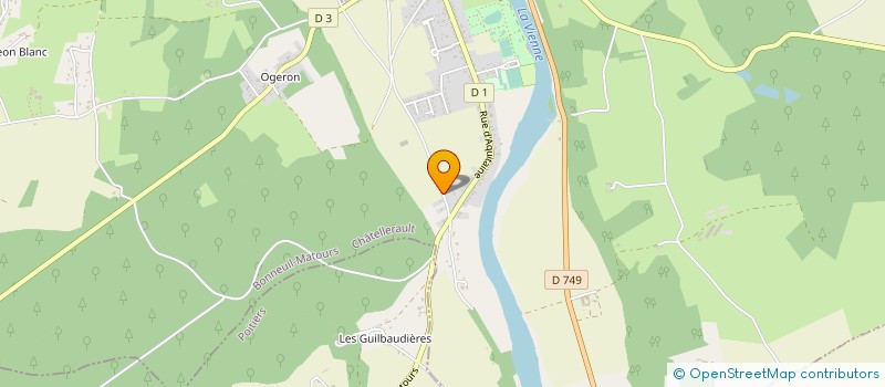 localisation de l'entreprise LES VARENNES  BONNEUIL-MATOURS