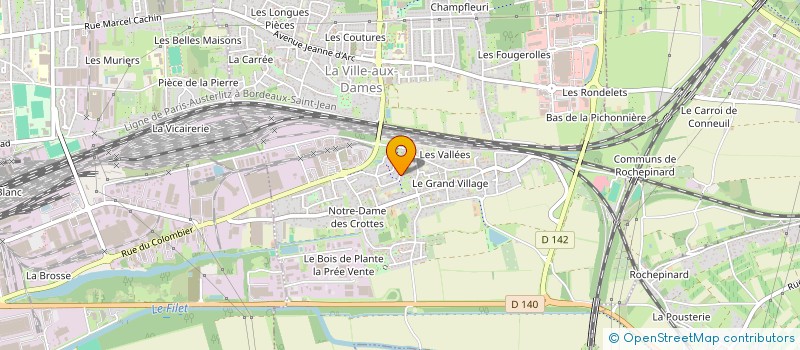 localisation de l'entreprise LES VARENNES  ESVRES