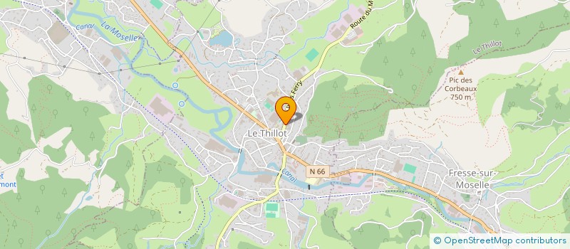 localisation de l'entreprise LES VARIETES  LE THILLOT