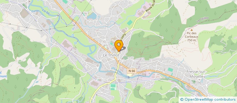 localisation de l'entreprise LES VARIETES PIANO BAR  LE THILLOT