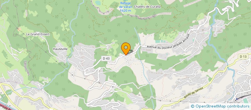 localisation de l'entreprise LES VARLOPES DU MONT BLANC  PASSY