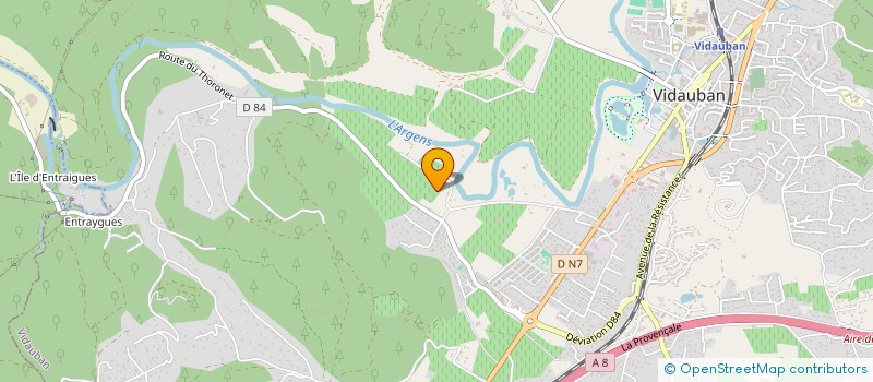 localisation de l'entreprise LES VAROIS  VIDAUBAN