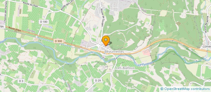 localisation de l'entreprise LES VAUCLUSIEN EN 4L84  BEAUMETTES