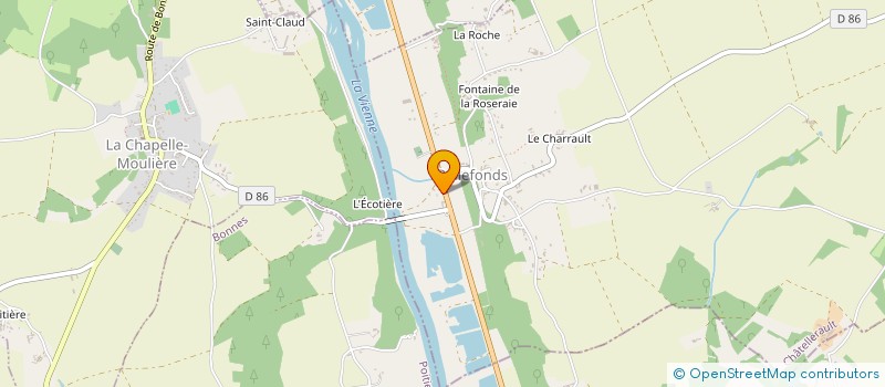 localisation de l'entreprise LES VAURIS  BELLEFONDS