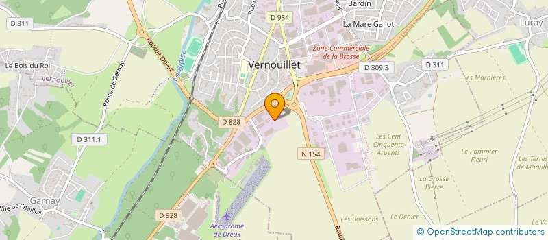 localisation de l'entreprise LES VAUVETTES à VERNOUILLET