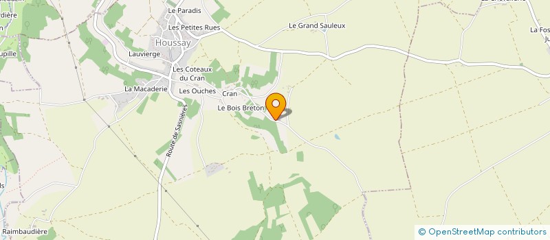 localisation de l'entreprise LES VAUX à HOUSSAY