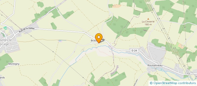 localisation de l'entreprise LES VAUX DE BRASSY  EGRISELLES-LE-BOCAGE