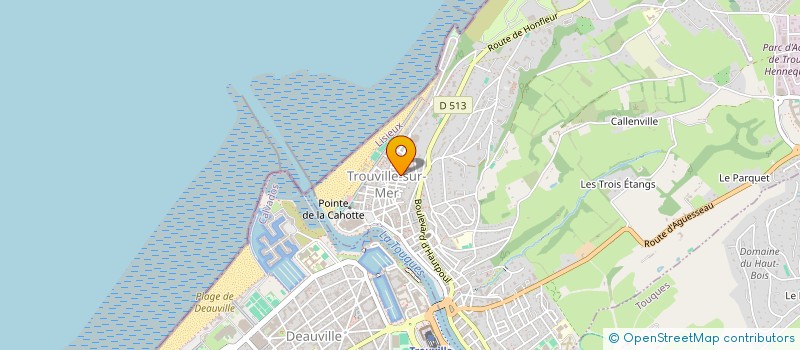 localisation de l'entreprise LES VEDETTES à TROUVILLE-SUR-MER