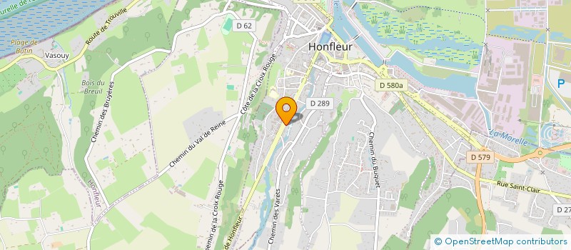 localisation de l'entreprise LES VEDETTES CAUCHOIS - PROMENADE EN MER HONFLEUR - BATEAU LA LIEUTENANCE  HONFLEUR