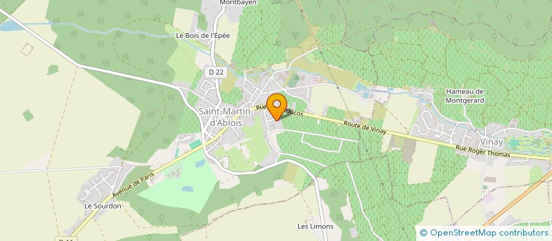 localisation de l'entreprise LES VEDETTES DU DER à SAINT-MARTIN-D'ABLOIS