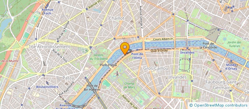 localisation de l'entreprise LES VEDETTES PARIS TOUR EIFFEL à PARIS