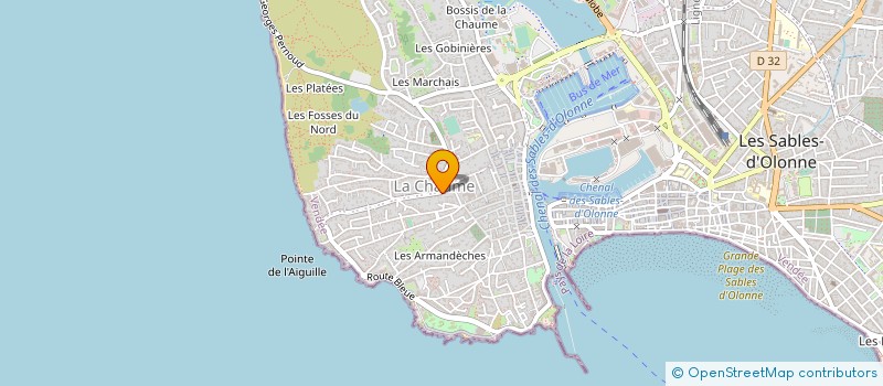 localisation de l'entreprise LES VEILLEES CHAUMOISES à LES SABLES D'OLONNE