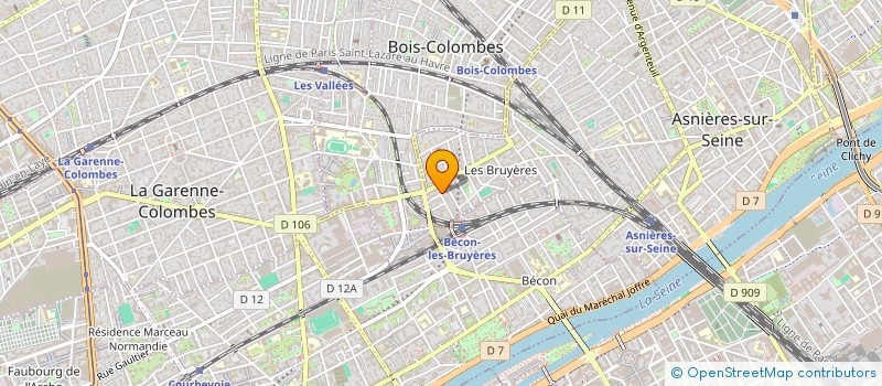 localisation de l'entreprise LES VEILLEURS DE COEURS  ASNIERES-SUR-SEINE