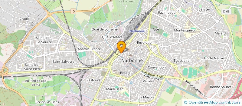 localisation de l'entreprise LES VEILLEUSES  NARBONNE