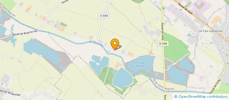 localisation de l'entreprise LES VEILLIERES à BRAY-SAINT-AIGNAN
