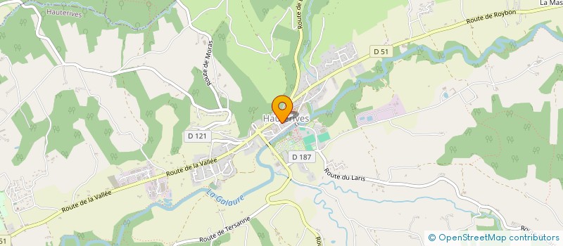 localisation de l'entreprise LES VELOS DE FERDINAND  HAUTERIVES