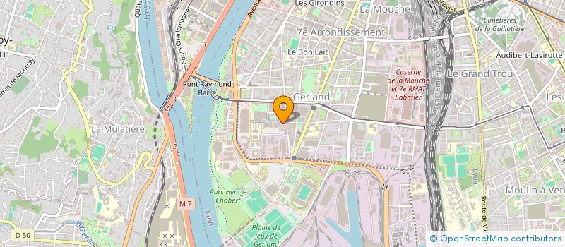 localisation de l'entreprise LES VELOS DE GERLAND  LYON