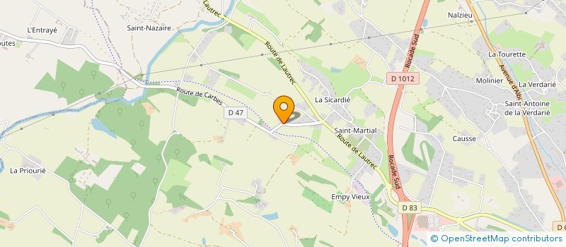 localisation de l'entreprise LES VELOS DE L'AUTAN  CASTRES