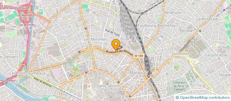 localisation de l'entreprise LES VELOS DU CANAL à TOULOUSE