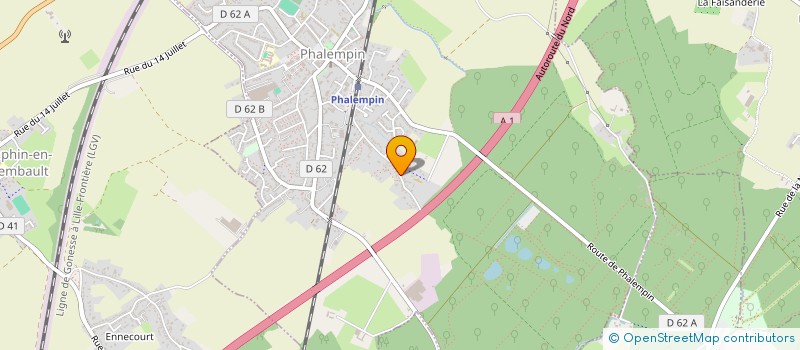 localisation de l'entreprise LES VELOS DU COEUR  PHALEMPIN