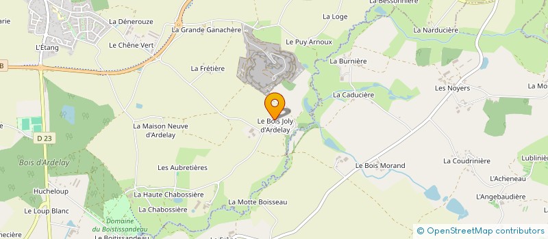 localisation de l'entreprise LES VELOS DU COEUR  HERBIERS (LES)