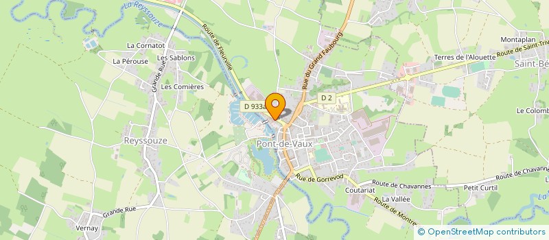 localisation de l'entreprise LES VELOS DU PORT  PONT-DE-VAUX