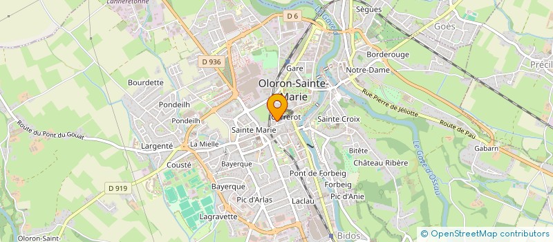 localisation de l'entreprise LES VENDANGEUSES  OLORON-SAINTE-MARIE