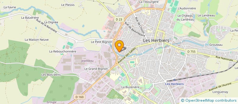localisation de l'entreprise LES VENDEENS EN 4L à LES HERBIERS