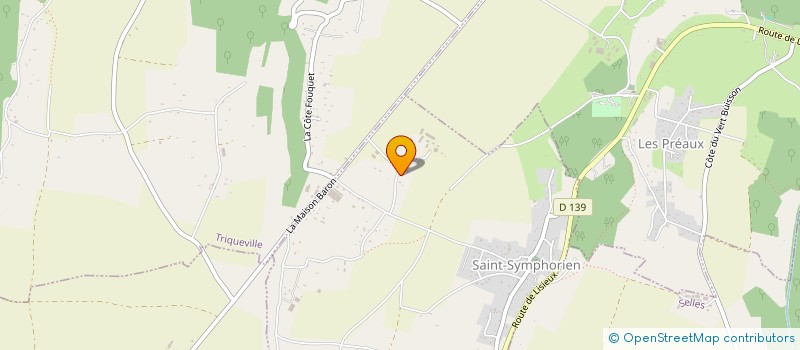 localisation de l'entreprise LES VENELLES  SAINT-SYMPHORIEN