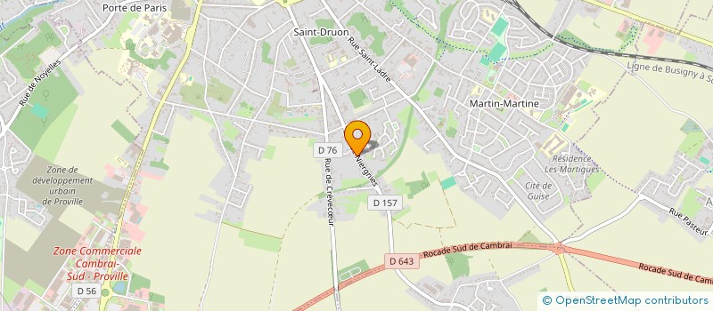 localisation de l'entreprise LES VENETES à CAMBRAI