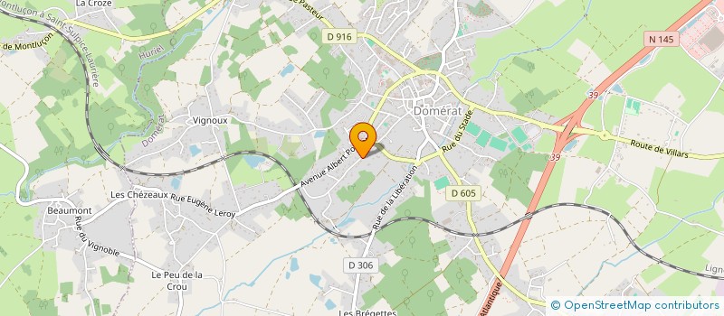 localisation de l'entreprise LES VENTES D'EMMA à DOMERAT