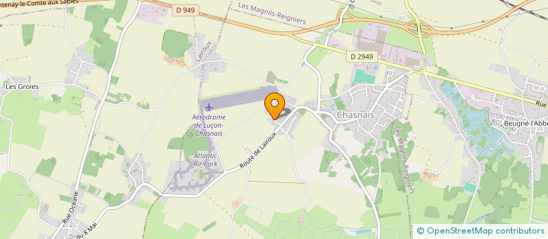 localisation de l'entreprise LES VENTRES A CHOUX DU DESERT  CHASNAIS