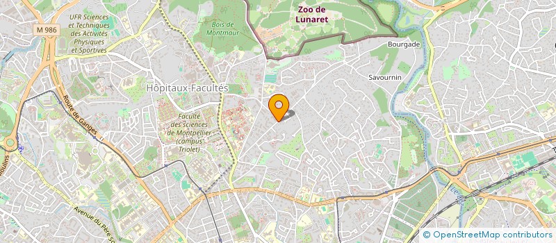 localisation de l'entreprise LES VENTRES PLEINS à MONTPELLIER