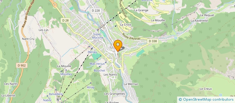 localisation de l'entreprise LES VENTS D'ANGES à MORZINE