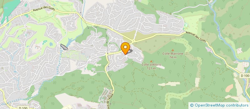 localisation de l'entreprise LES VENTS D'ANGES  SAINT-RAPHAEL