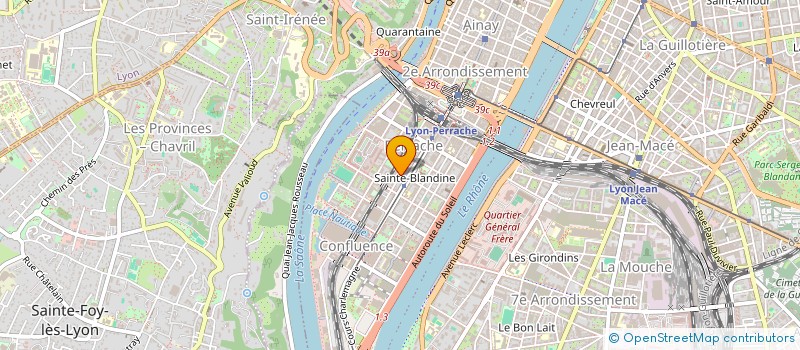 localisation de l'entreprise LES VENTS D'AUXANT  LYON