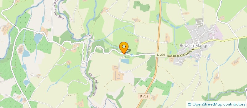 localisation de l'entreprise LES VENTS D'ECORCIERE  MAUGES-SUR-LOIRE