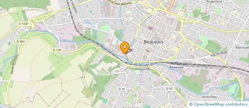 localisation de l'entreprise LES VENTS D'ENCRE  BEAUVAIS