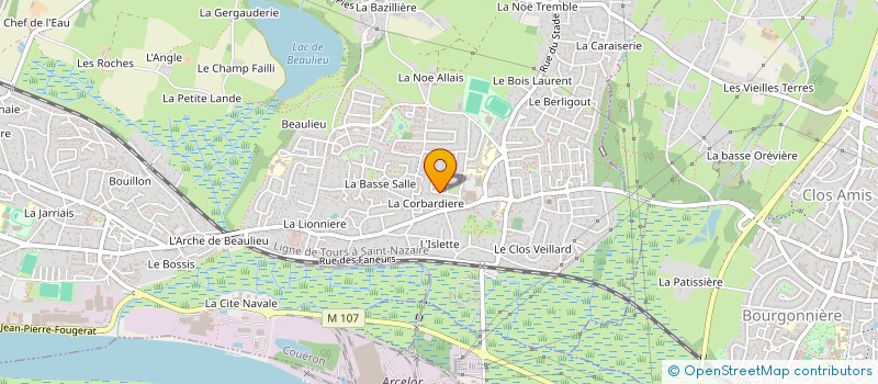 localisation de l'entreprise LES VENTS DE L'ERDRE à COUERON