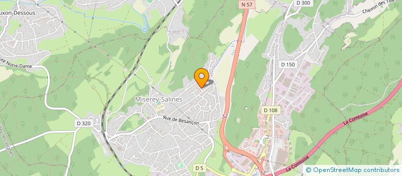 localisation de l'entreprise LES VENTS DE THISE  MISEREY-SALINES