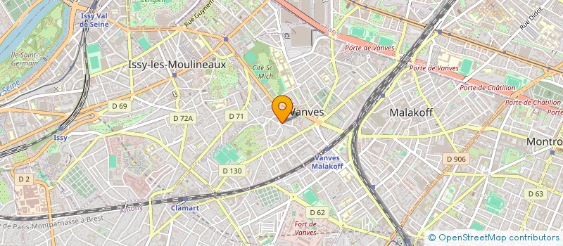 localisation de l'entreprise LES VENTS DE VANVES à VANVES