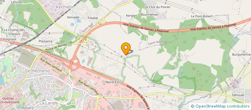 localisation de l'entreprise LES VENTS DU GOLFE à VANNES