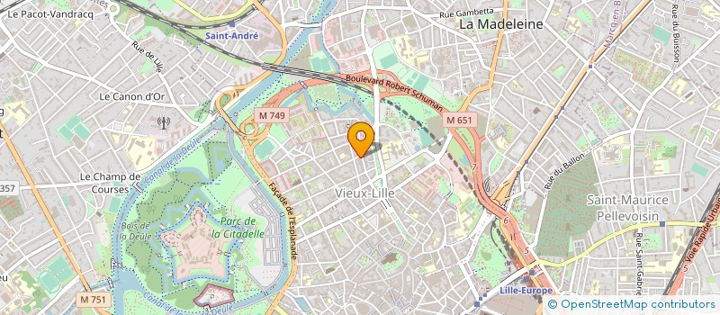 localisation de l'entreprise LES VENTS DU NORD à LILLE